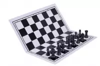 Składana, plastikowa deska szachowa, czarno - biała
