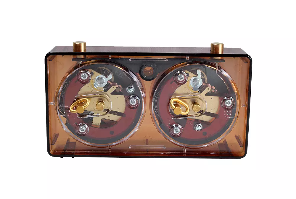 Zegar plastikowy CLASSIC mały, bursztyn