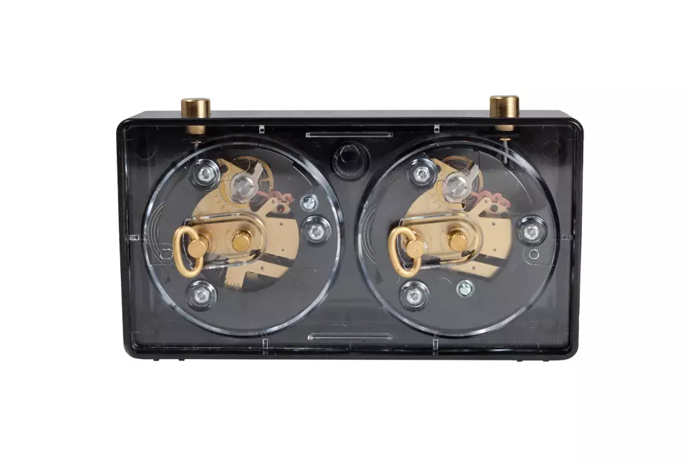 Zegar plastikowy CLASSIC mały, czarny