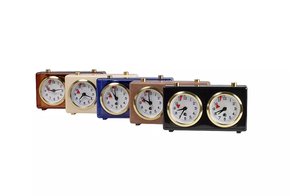 Zegar plastikowy CLASSIC mały, brązowy