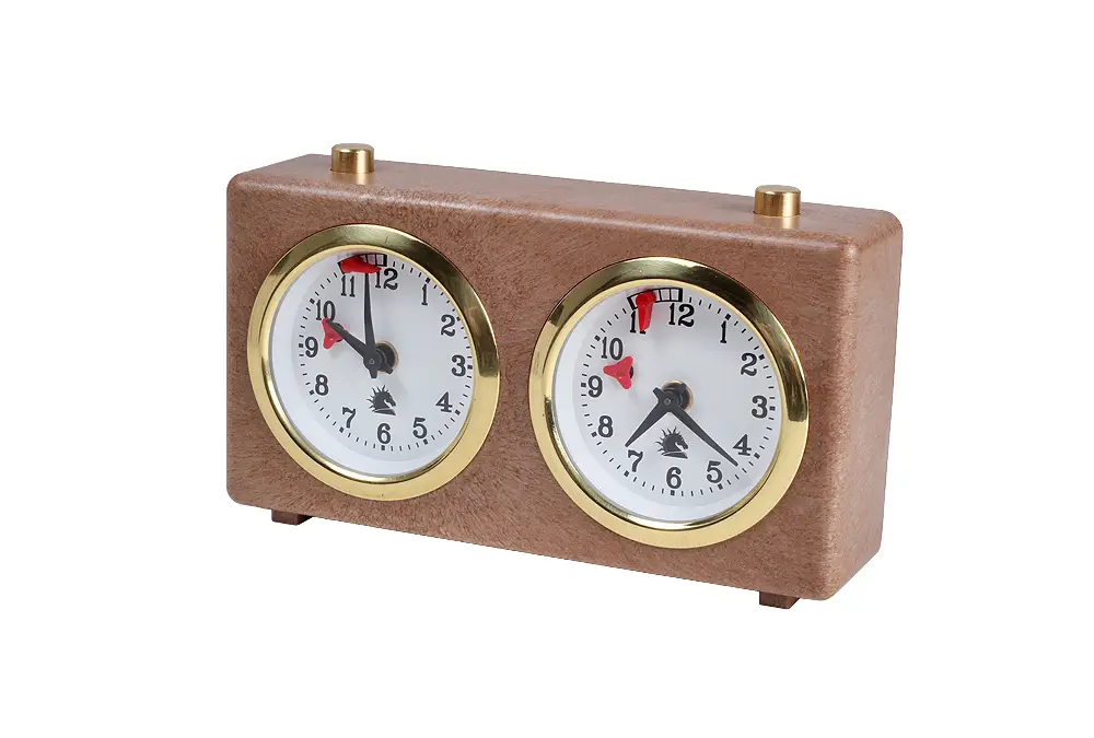 Zegar plastikowy CLASSIC mały, brązowy