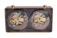 Zegar plastikowy CLASSIC mały, brązowy Zegar plastikowy CLASSIC mały, brązowy