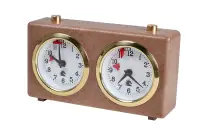 Zegar plastikowy CLASSIC mały, brązowy Zegar plastikowy CLASSIC mały, brązowy