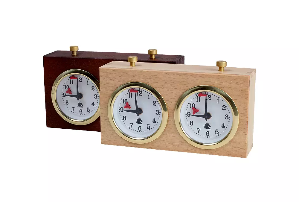 Zegar drewniany BHB bez podstawki - mały ciemny