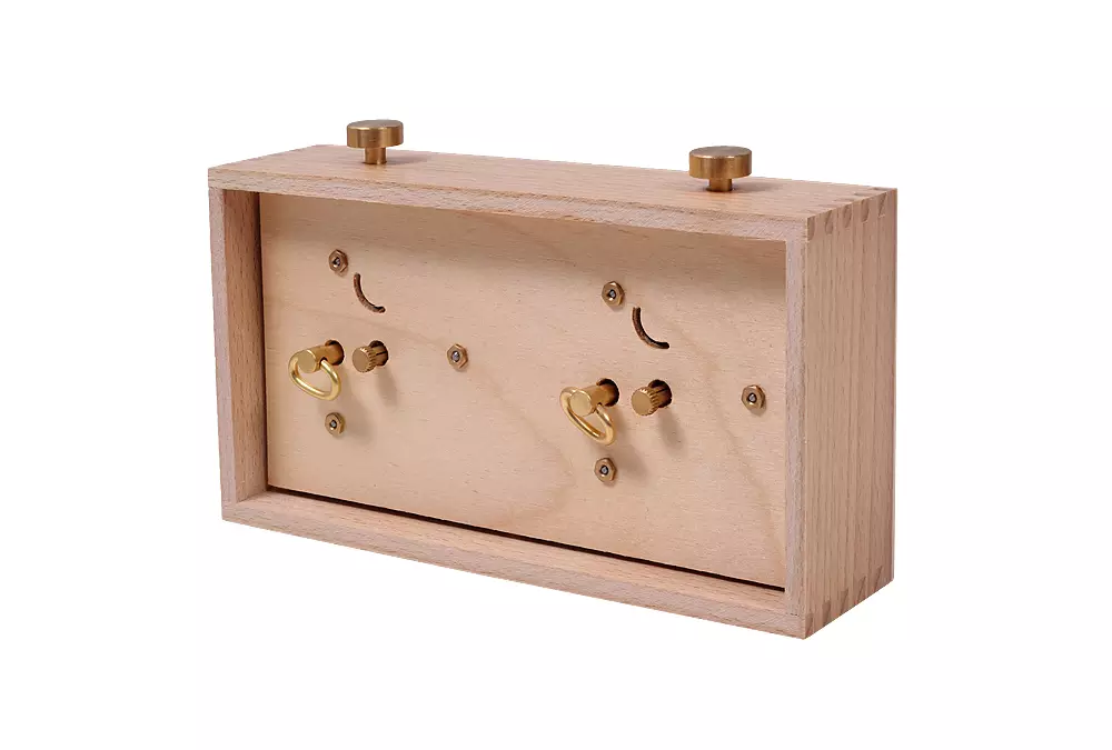 Zegar drewniany BHB bez podstawki - duży jasny