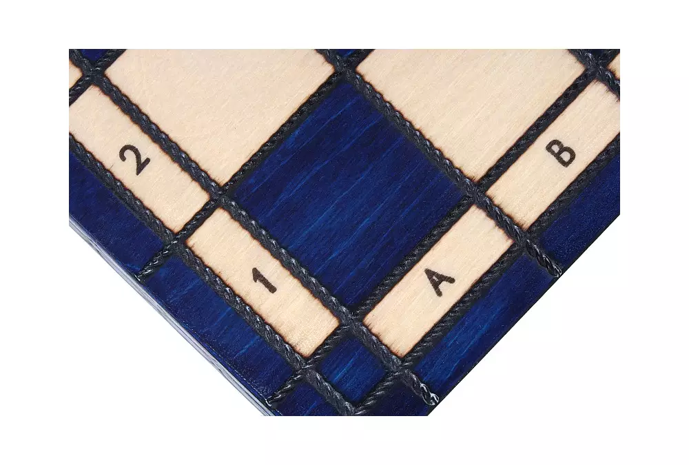 SZACHY KRÓLEWSKIE ŚREDNIE (34x34cm) kolor niebieski