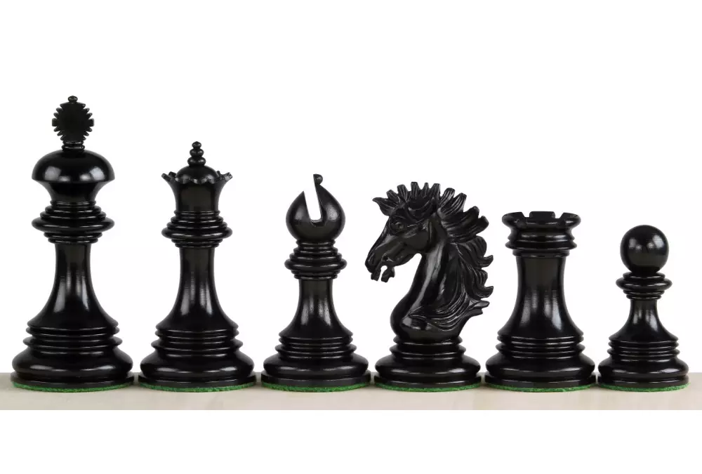 Figury szachowe Sunrise 4,25 cala Heban