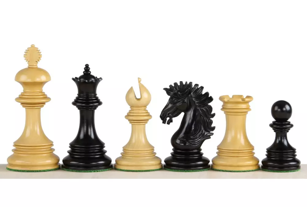 Figury szachowe Sunrise 4,25 cala Heban