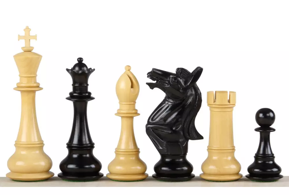 FIGURY SZACHOWE NAPOLEON HEBANOWE 6 CALI