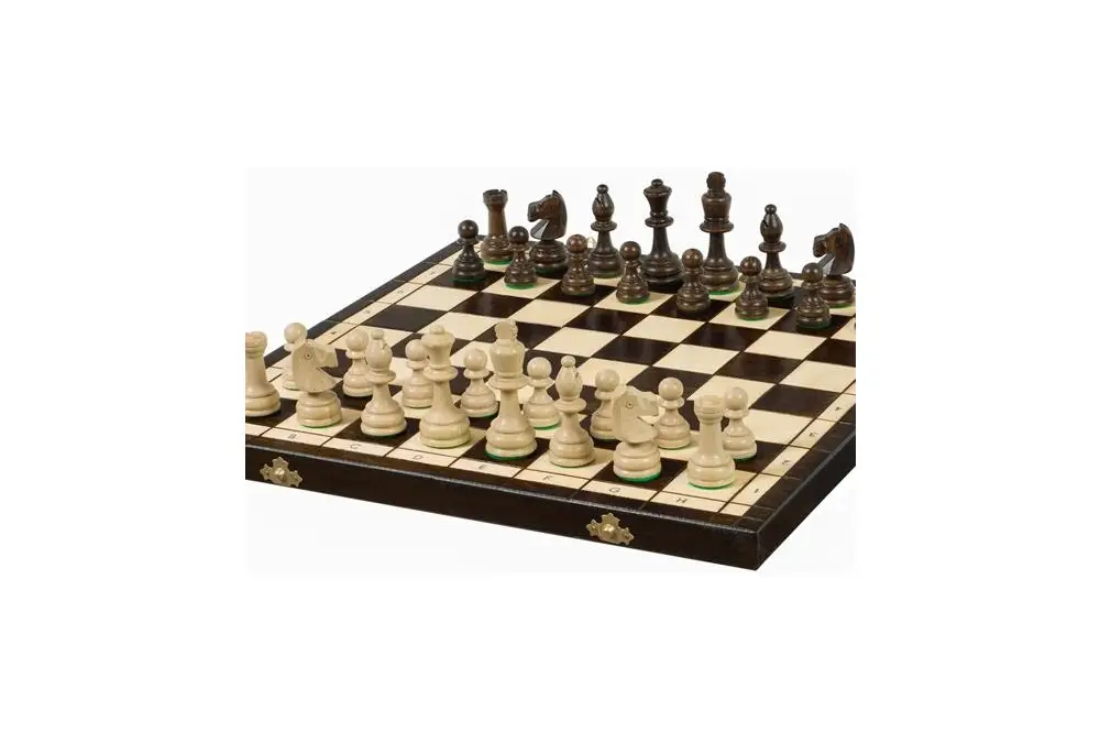 SZACHY DREWNIANE OLIMPIJSKIE DUŻE (41 x 41 cm)