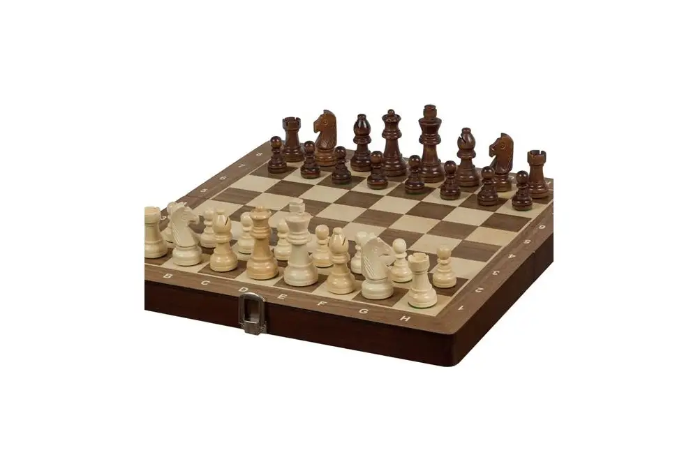 Szachy turniejowe Sunrise nr 3 Exclusive (30x30cm) WALNUT