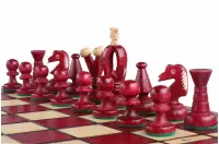 SZACHY KRÓLEWSKIE ŚREDNIE (34x34cm) wiśnia SZACHY KRÓLEWSKIE ŚREDNIE (34x34cm) wiśnia