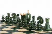 SZACHY KRÓLEWSKIE ŚREDNIE (35x35cm) kolor zielony SZACHY KRÓLEWSKIE ŚREDNIE (35x35cm) kolor zielony