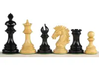 Figury szachowe Sunrise 3,75 cala Heban