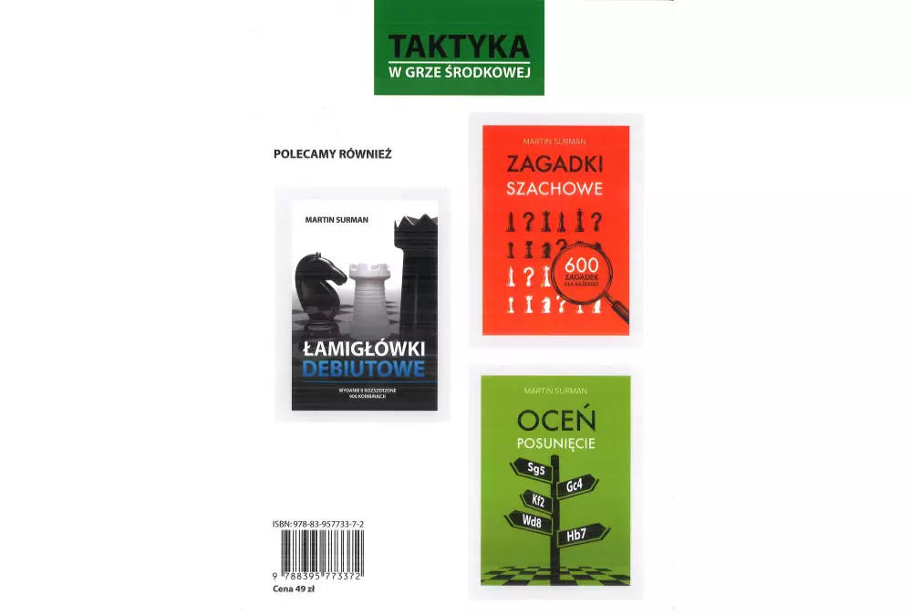 Taktyka w grze środkowej. 1500 kombinacji - Martin Surman
