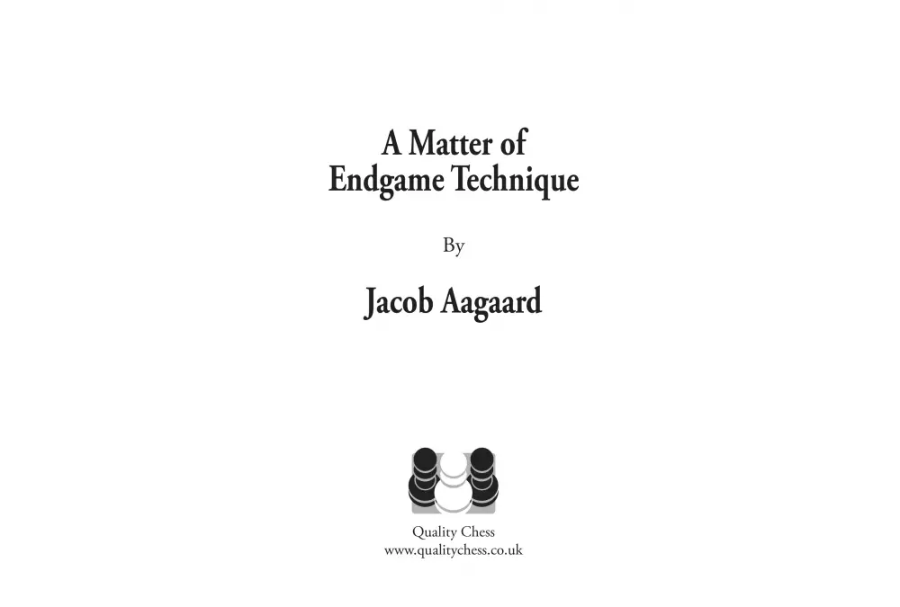 A Matter of Endgame Technique by Jacob Aagaard (twarda okładka)