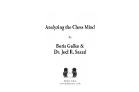 Analyzing the Chess Mind by Boris Gulko and Dr. Joel R. Sneed (twarda okładka) Analyzing the Chess Mind by Boris Gulko and Dr. Joel R. Sneed (twarda okładka)
