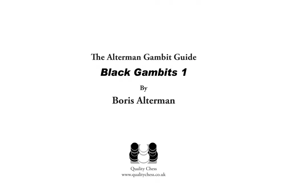 The Alterman Gambit Guide - Black Gambits 1 by Boris Alterman (miękka okładka)