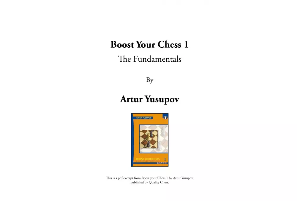 Boost Your Chess 1: The Fundamentals by Artur Yusupov (miękka okładka)