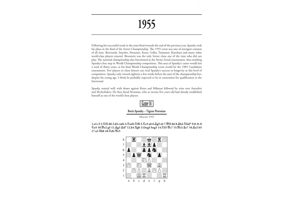 Boris Spassky’s Best Games 1 1948-1968 The Rising Star by Tibor (twarda okładka)