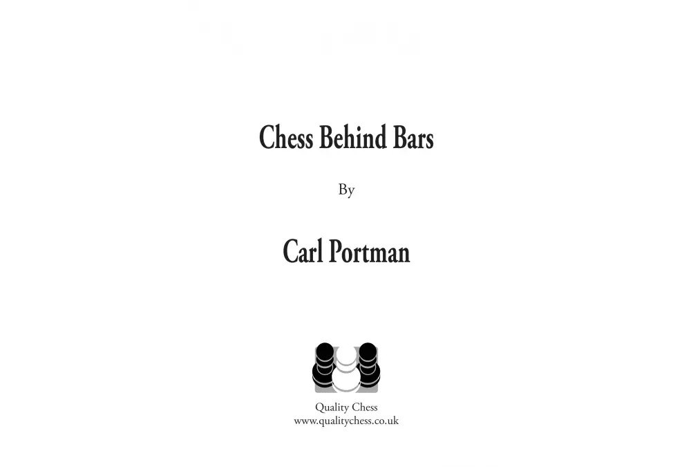 Chess Behind Bars by Carl Portman (twarda okładka)