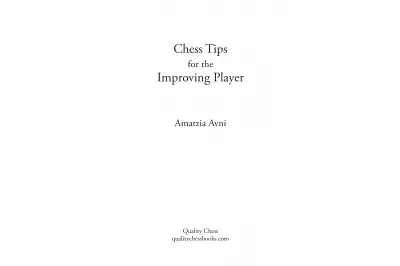 Chess Tips for the Improving Player by Amatzia Avni (miękka okładka)