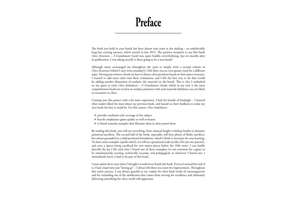 Chess Imbalances – a GM Guide by Mauricio Flores Rios (twarda okładka)