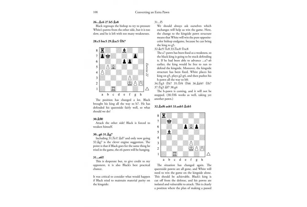 Converting an Extra Pawn in Chess by Sam Shankland (miękka okładka)