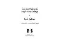 Decision Making in Major Piece Endings by Boris Gelfand (twarda okładka) Decision Making in Major Piece Endings by Boris Gelfand (twarda okładka)