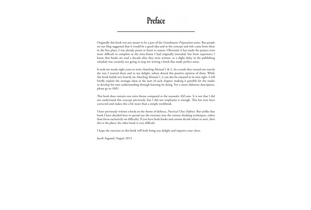 Grandmaster Preparation - Attack and Defence by Jacob Aagaard (miękka okładka)