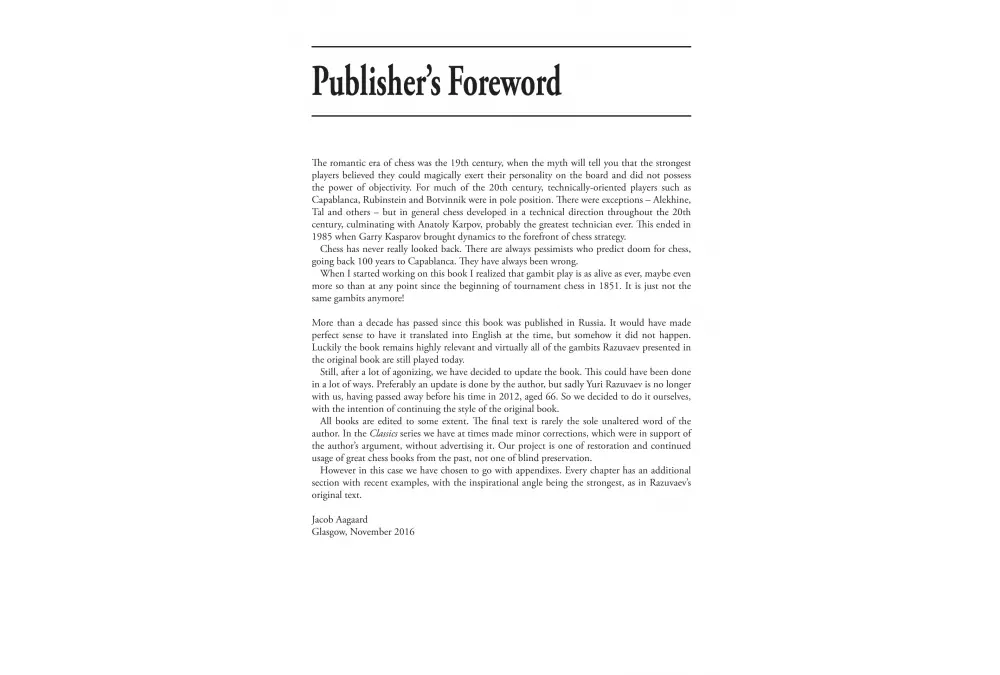 Key Concepts of Gambit Play by Yuri Razuvaev (twarda okładka)