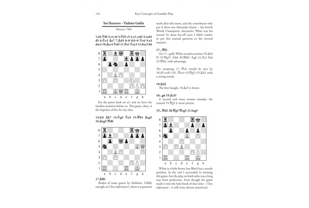 Key Concepts of Gambit Play by Yuri Razuvaev (twarda okładka)
