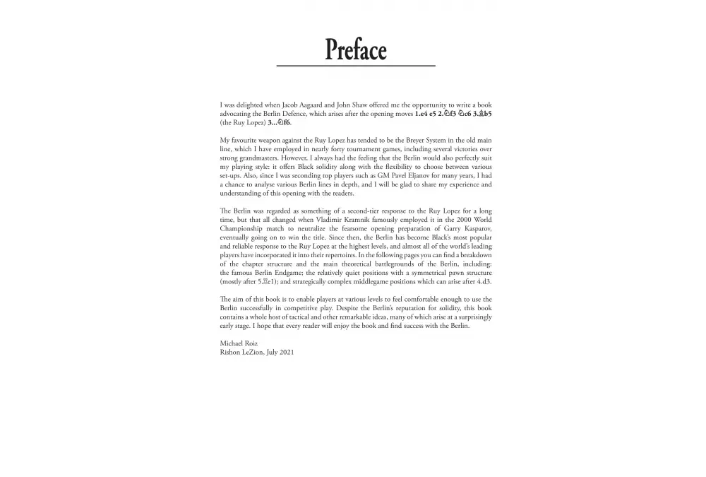 The Berlin Defence by Michael Roiz (miękka okładka)