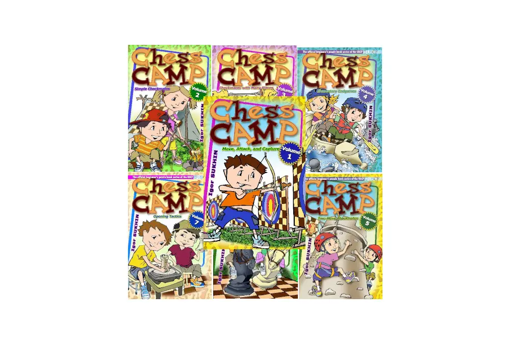 Zestaw 7 książek Chess Camp Series 1 - 7 (twarda okładka)